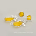 Handmade Yellow Chalcedony Designer Indian Silver Jewelry For Very Special Day Christmas
